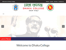 Tablet Screenshot of dhakacollege.edu.bd